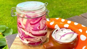🧅 Маринованный лук на зиму / закуска к мясным блюдам и в салат