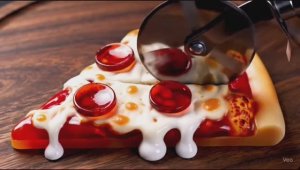 ASMR. Нарезка стеклянных фруктов. AI ASMR