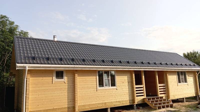 Без веника баня не парит, а пар не жарит! Банно-хозяйственный комплекс из бруса в Наро-Фоминске смотреть онлайн