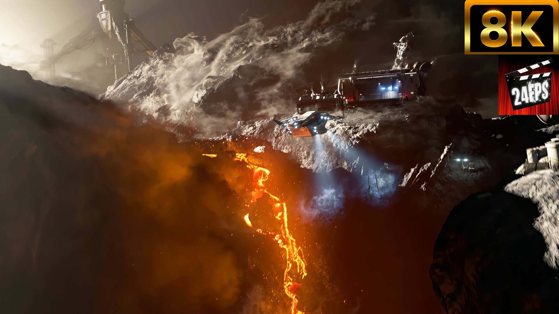 Call of Duty: Infinite Warfare - landing on an asteroid - Cinematic (Remastered CGI 8K) смотреть онлайн