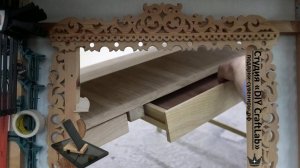 Изготовление письменного стола из дерева в столярной мастерской / Сувенир-подарок из дерева