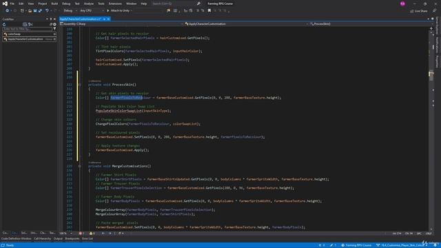 81 - Customise Player Skin Colour - Unity 2D Game Developer Course Farming RPG смотреть онлайн
