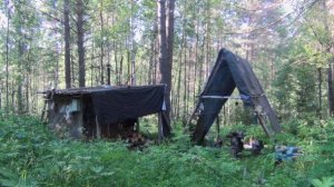 Жизнь ОТШЕЛЬНИКОВ в ДЕВСТВЕННОЙ ТАЙГЕ 2025 Рудиковка 27ию Рыбалка Охота Поход Медведь Изба в Лесу у