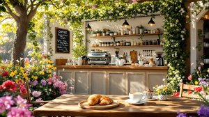 Утренний Летний Джаз в Кафе ☕ Нежный джаз на Веранде Летнего Сада 🎷