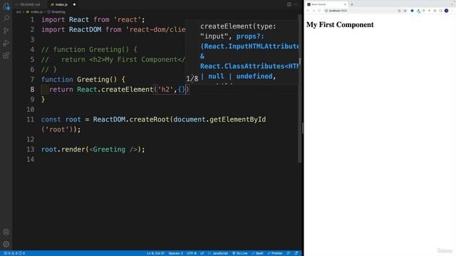 8. Create Element Function смотреть онлайн