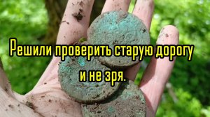 Шурф и поск вдоль дороги.