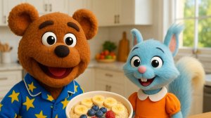 🧸 ДЕТСКАЯ СКАЗКА про Медвежонка Тимошу | Мультк для Малышей | Веселый Завтрак 🍓 | Для детей