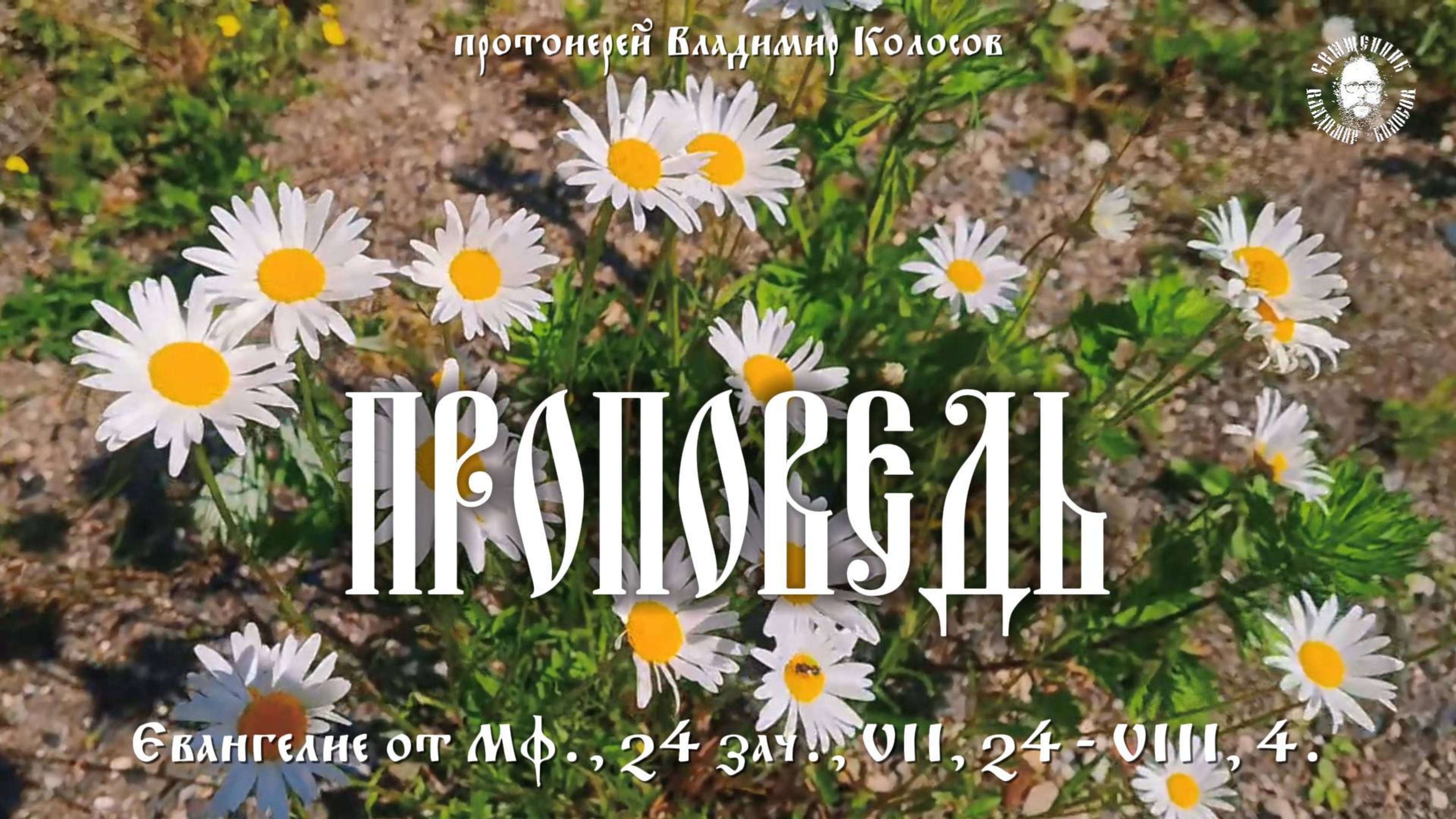 ПРОПОВЕДЬ на рядовое Евангелие, прот. Владимир Колосов. 2025 смотреть онлайн