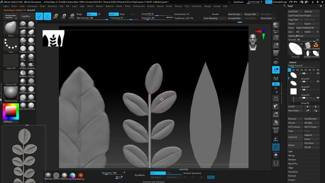 121、植物4 草、花小植物贴图制作-高模制作 смотреть онлайн