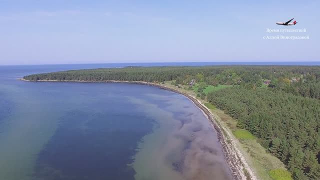 Полёт над берегом Финского залива / Балтийское море с высоты смотреть онлайн