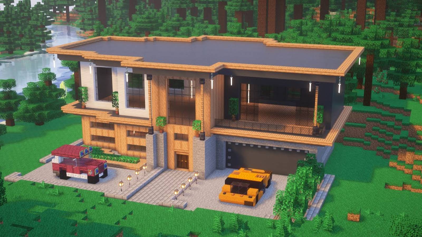 Постройка Современного Дома БЕЗ Модов в Майнкрафте! #minecraft смотреть онлайн