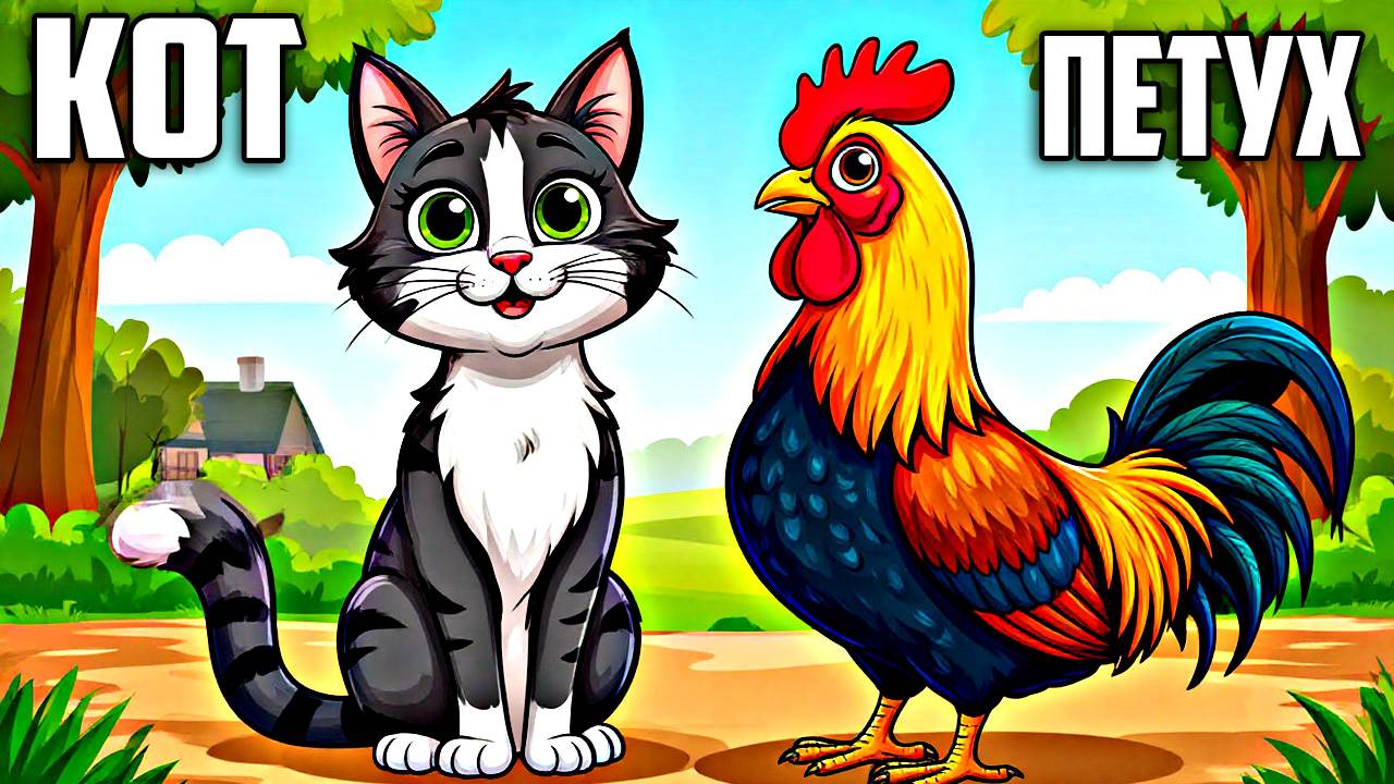 Сказки для детей | аудиосказки | детские сказки| Кот и Петух| добрые сказки| сказки на ночь смотреть онлайн