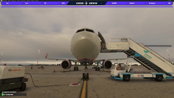 MSFS2022 Flight Sim Labs A321-251neo, AFL005, Vatsim, Kazan(UWKD) - Volgograd(URWW)