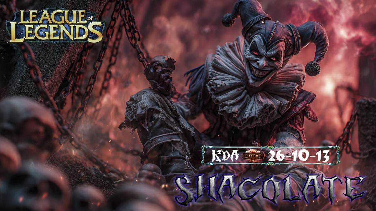 [League Of Legends] - Full Gameplay - 26 Kills AD Shaco [EMARALD RANKED]