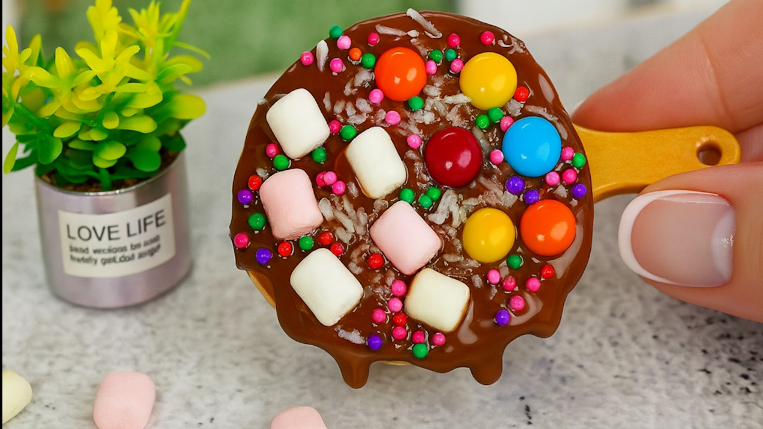 Сладкая Мини Пицца 😋🍫 Простой Рецепт Сладкой Мини Пиццы 🍕 Мини Кухня смотреть онлайн