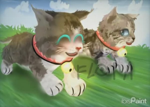 обработка по старой игре "кошка бегает"