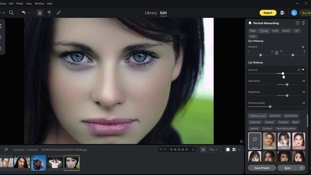 Приложение для ретуши Evoto смотреть онлайн