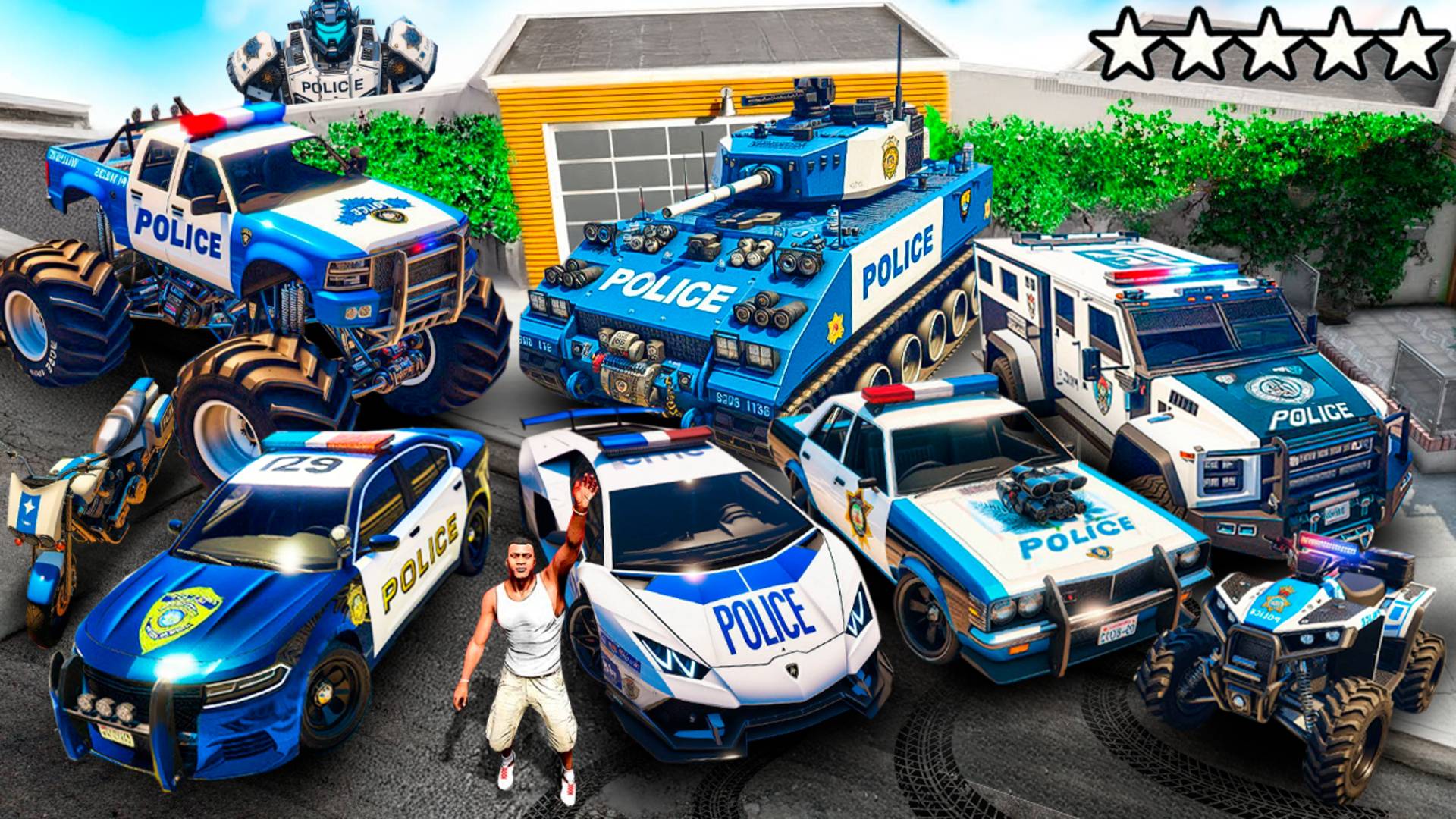 СОБРАЛ КОЛЛЕКЦИЮ ПОЛИЦЕЙСКИХ МАШИН В ГТА 5! РЕАЛЬНАЯ ЖИЗНЬ ВОРОВ ОБЗОР МОДА GTA 5 ОНЛАЙН смотреть онлайн