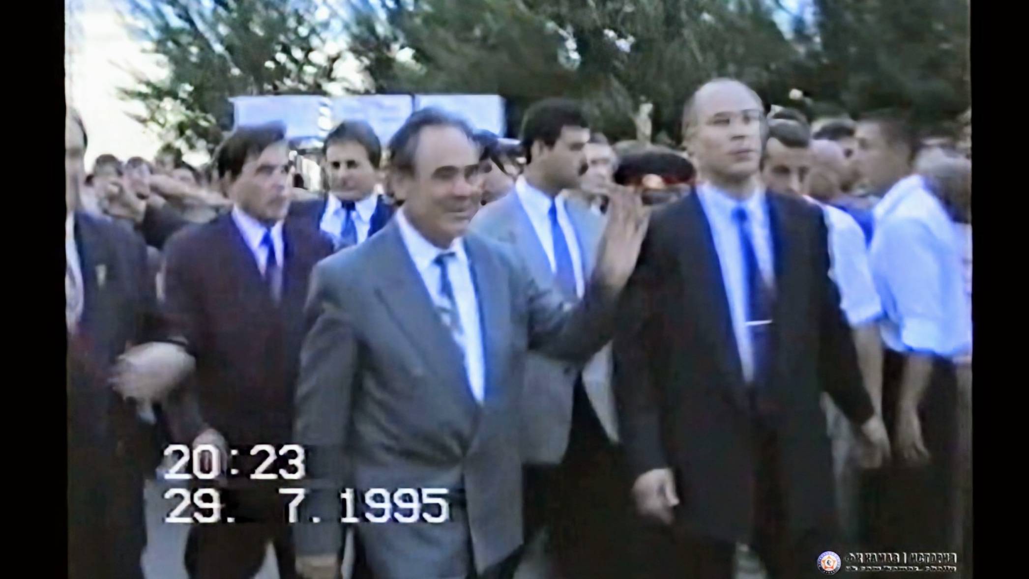 Минтимер Шаймиев в Набережных Челнах на стадионе «КАМАЗ». 29 июля 1995 г.