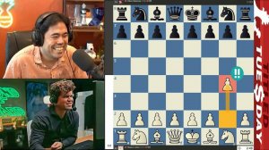 Дебют ГРОБА!!! Магнус Карлсен - Хикару Накамура 13.05.2025