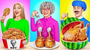 Кулинарный Челлендж: Я против Бабушки | Смешные Челленджи с Едой