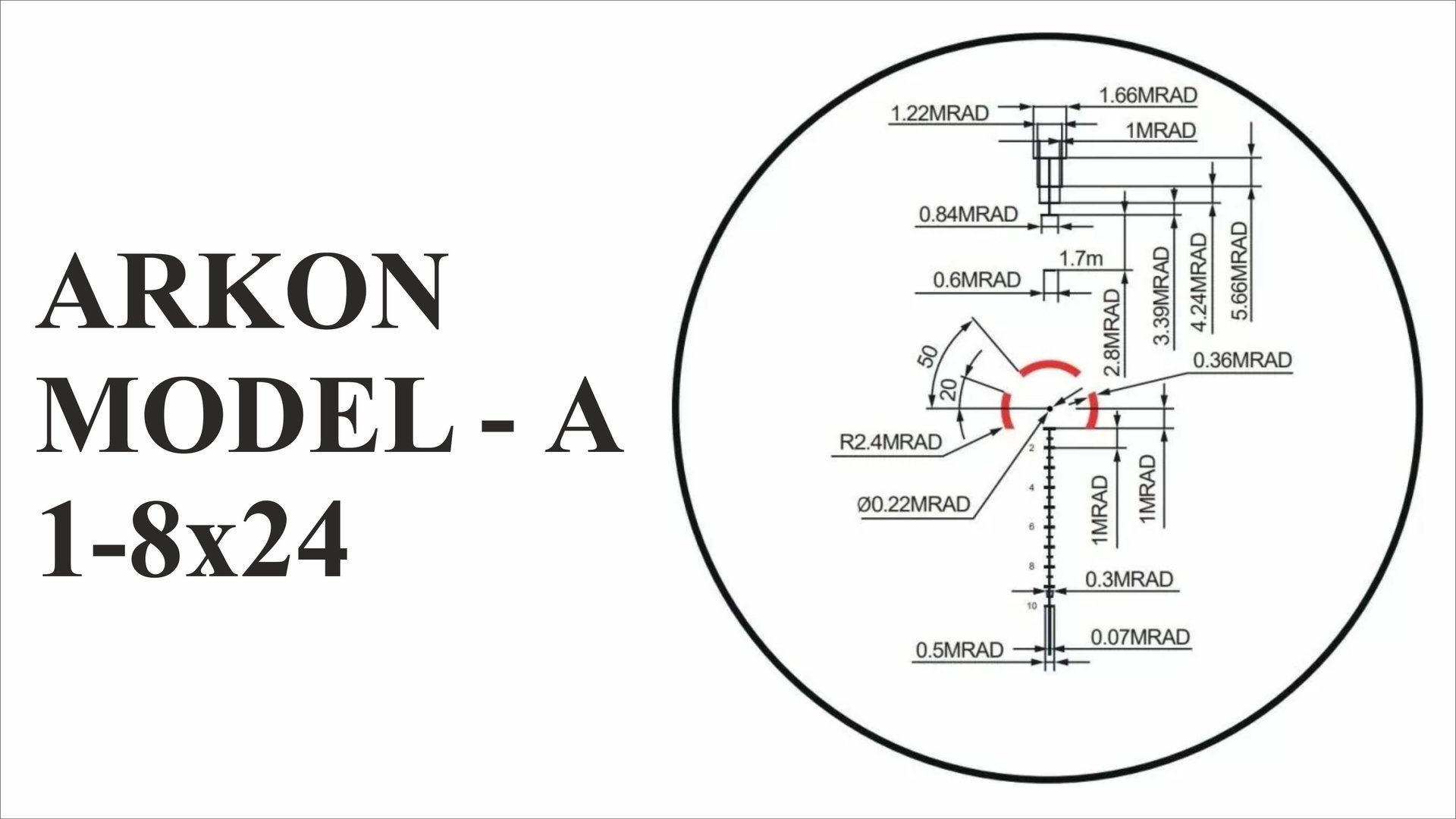 Обзор оптического прицела ARKON MODEL "А" 1-8х24 смотреть онлайн