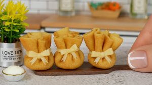 Мини Блинчики с Яблочной Начинкой 😋🍎 Потрясающе Вкусные Мини Блинчики! 🤗 Мини Кухня