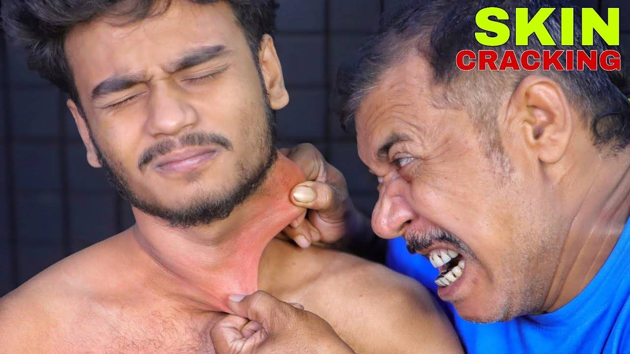 ASMR Deep Tissue Massage For Ultimate Relaxation ｜ Skin Cracking & Neck Cracking for Stress Relief смотреть онлайн