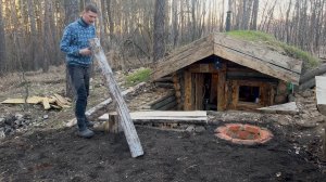 Землянка у ручья - тандыр из кирпича своими руками. Овощи на шпажках в печи