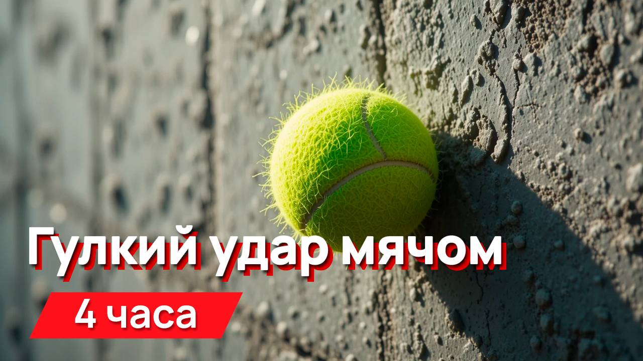 Звуки для соседей - гулкий удар теннисным мячом о стену с промежутками смотреть онлайн