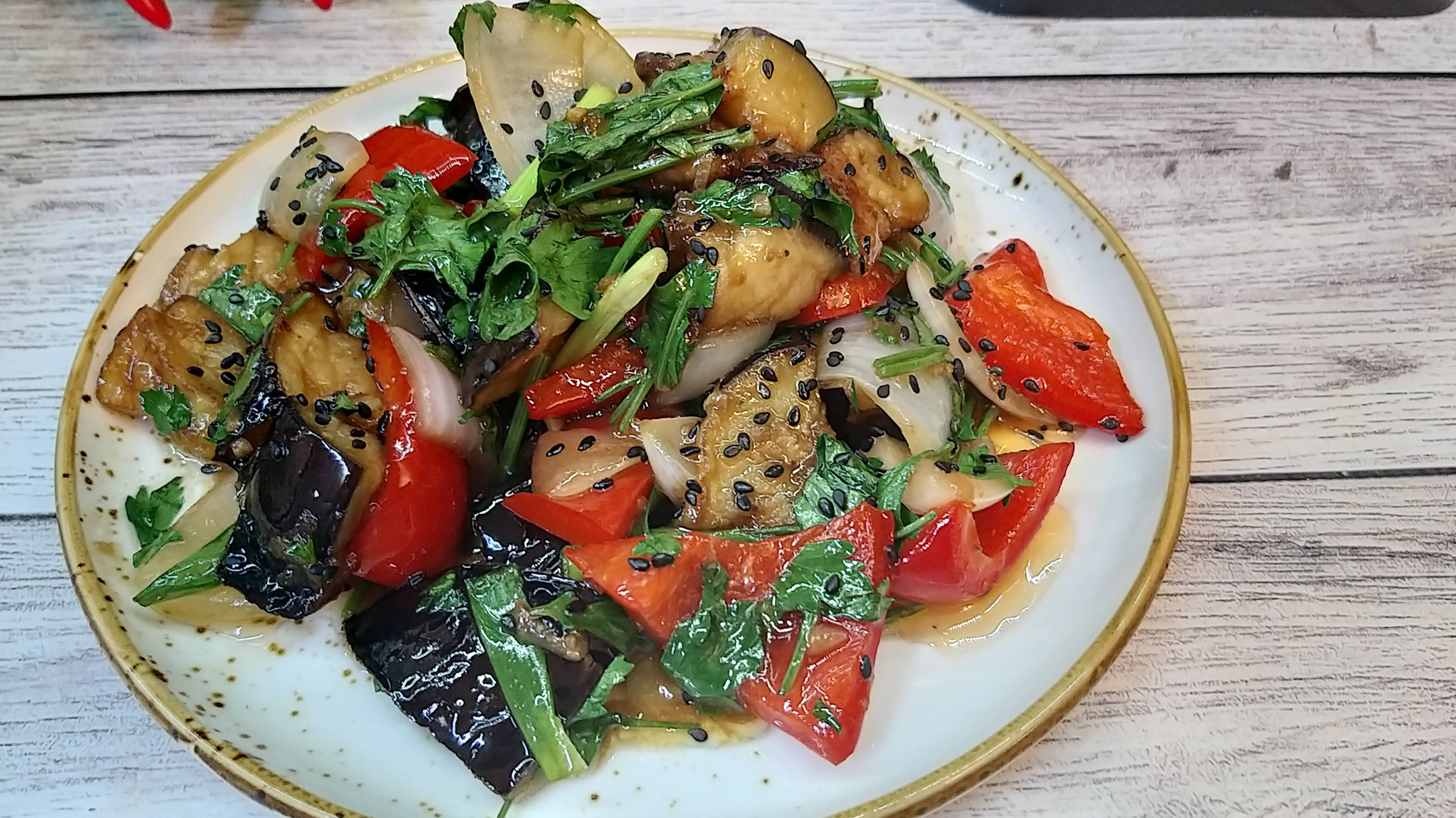 Баклажаны по - китайски в кисло-сладком соусе быстро и вкусно Очень вкусный салат с баклажанами смотреть онлайн