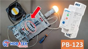 Работа и настройка реле времени для вентилятора РВ-123 от   "Новатек-Электро" (С-Петербург)
