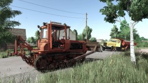 Farming Simulator 25 /  Засыпание ямы ДТ-75, КрАЗы