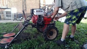 Мотоблок 135.  Монтаж косилки на МБ и обороты косилки.