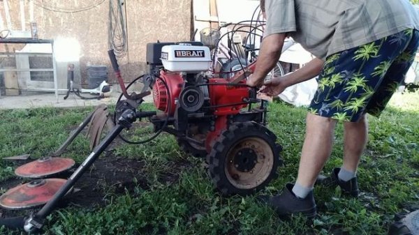 Мотоблок 135.  Монтаж косилки на МБ и обороты косилки.