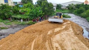 Строительство,  засыпка дороги , следующий обзор