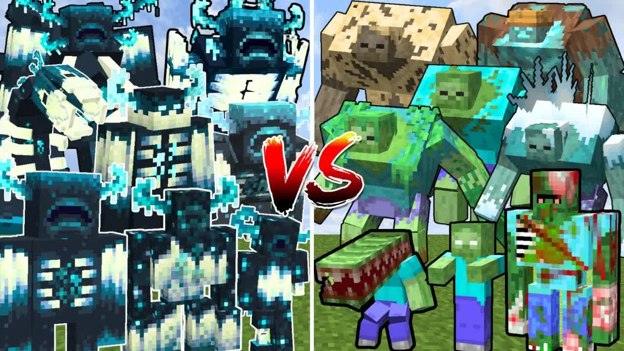 ВСЕ СТРАЖИ против ВСЕХ ЗОМБИ-МУТАНТОВ МАЙНКРАФТА