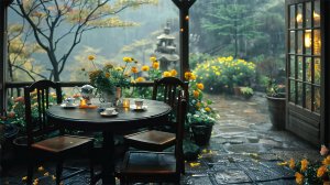 Шум Дождя на Веранде | Атмосфера для Сна и Расслабления 🌧️
