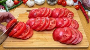 Боже, как вкусно! Я всегда буду так готовить! Просто надрежьте помидоры🍅! Вкусные Помидоры!
