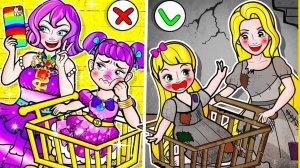 Мультики для девочек🐾 Барби плохая богатая и хорошая бедная🐾 Мультики про куколки для малышей