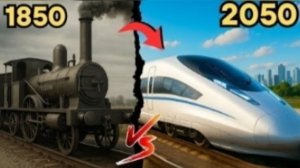 Эволюция поездов 1850 - 2050