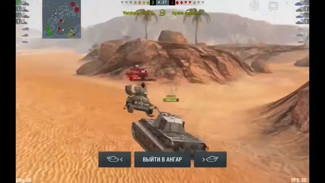 World of Tanks Blitz "T25 AT" - главное точность (android) смотреть онлайн