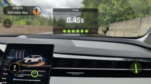Geely atlas 2.0t 4WD разгон 0-100