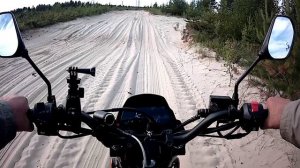 VMC Aura RS поездка по песку на штатной резине