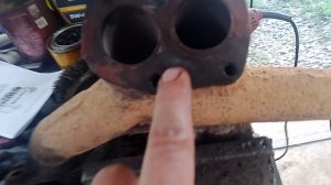 как высверлить заломы от шпилек из чугунного выпускного коллектора ваз-2114