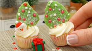 Идея Новогоднего Десерта 🎄🧁 Вкуснейшие Новогодние Мини Кексы 😍 Мини Кухня