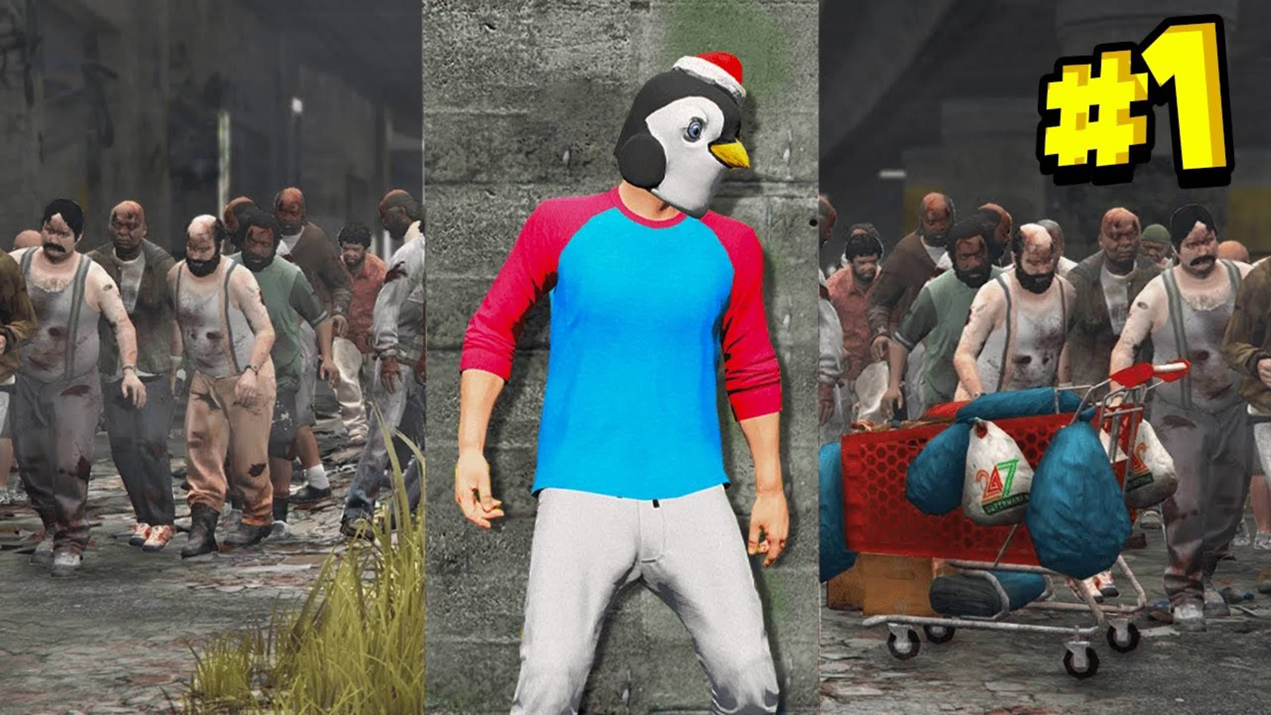 Я остался последним выжившим в зомби апокалипсисе! - выживание в гта 5! смотреть онлайн