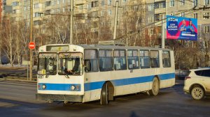 Троллейбус  ЗиУ-682В-012-4097. Покатушки по Барнаулу.