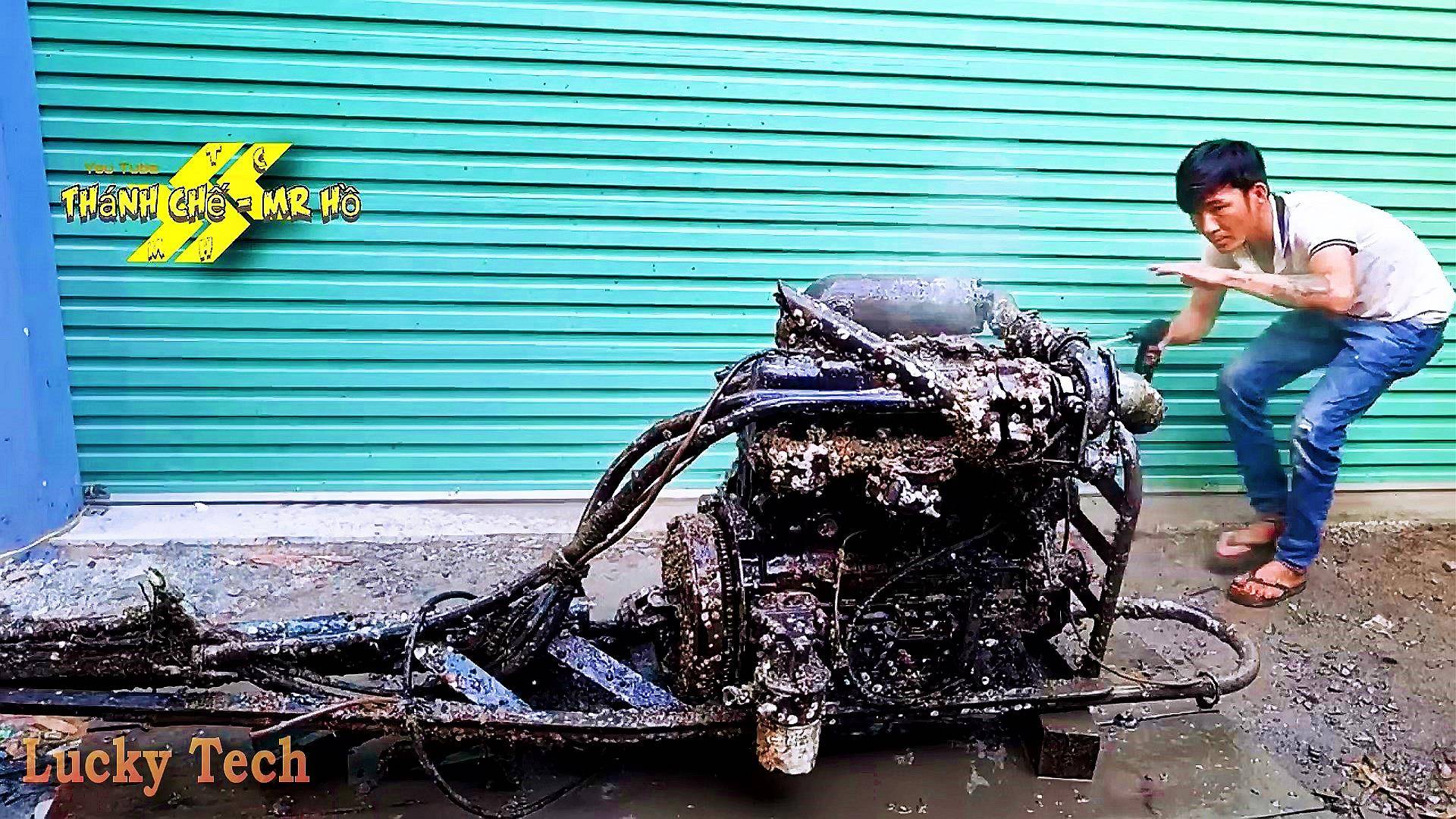 САМОДЕЛЬНАЯ ЯХТА ИЗ ВСЯКОГО ХЛАМА СО СВАЛКИ С ДВИГАТЕЛЕМ С МОРСКОГО ДНА ✦ 145 ✦ Lucky Tech смотреть онлайн