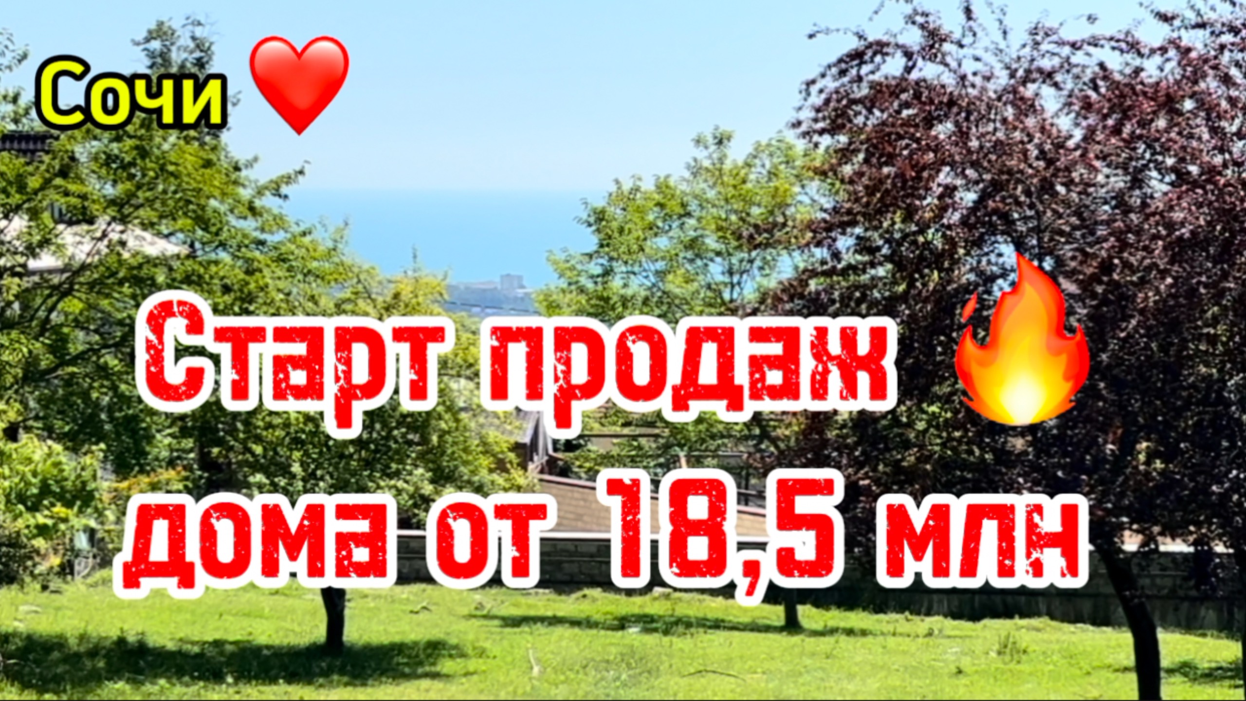 Старт продаж ! Дома в Адлере с видом на море от 18,5 миллионов ! смотреть онлайн